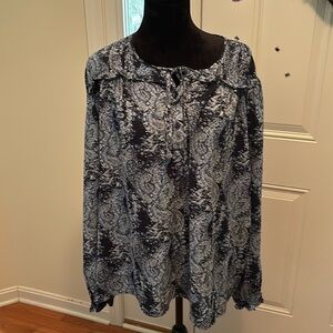 Joie XXL Blue Paisley Tunic